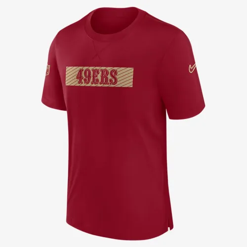 San Francisco 49ers Sideline Player мужские Nike Dri-FIT NFL футболка цвет красный