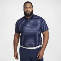 Nike Dri-FIT Victory мужские Striped для гольфа Polo синий