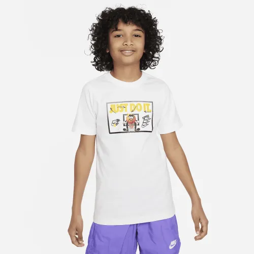 Nike Sportswear Big дитячі футболка колір білий