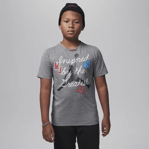 Nike Jordan Big Kids' Graphic T-Shirt Grey
