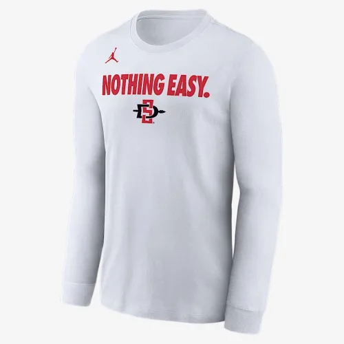SDSU чоловічі Nike College Long-Sleeve футболка колір білий