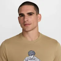Nike мужские Dri-FIT Fitness футболка цвет коричневый