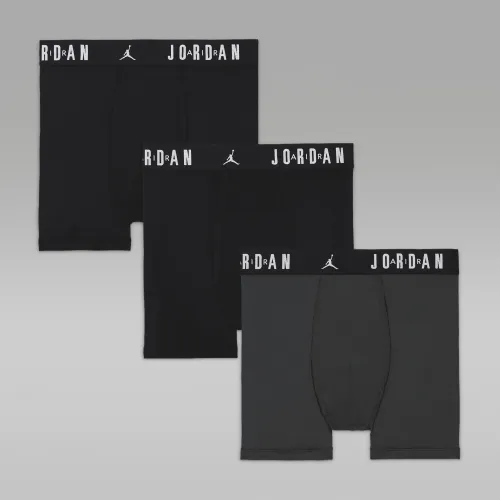 Nike Jordan Flight Dri-FIT Big дитячі Poly труси (3 пари) колір сірий