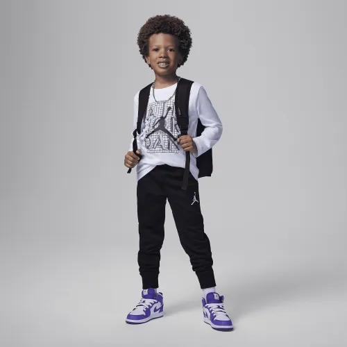 Nike Air Jordan Little детские Pants набор цвет черный