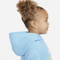 Nike Floral Fleece Toddler Graphic Толстовка с капюшоном синий