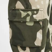 Nike Sportswear Club Fleece Big детские Camo Cargo Pants цвет зеленый