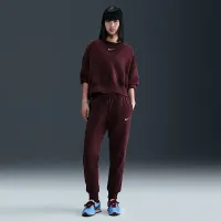 Nike Sportswear Phoenix Fleece женская Over-оверсайз Crew-Neck свитшот цвет красный