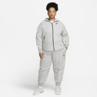 Nike Sportswear Tech Fleece Windrunner женская Full-Zip Толстовка с капюшоном (большие размеры) цвет серый