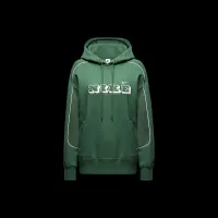 Nike Sportswear женская оверсайз Fleece Pullover Толстовка с капюшоном цвет зеленый