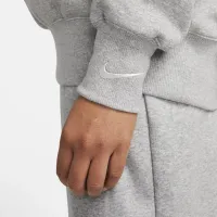 Nike Sportswear Phoenix Fleece женская оверсайз V-Neck свитшот цвет серый