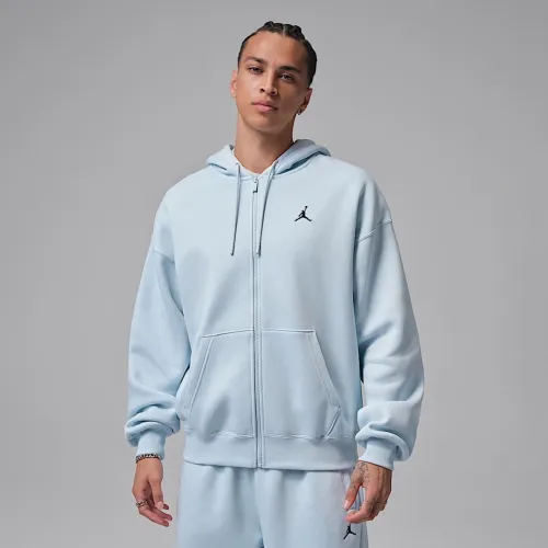 Nike Jordan Brooklyn Fleece чоловічі оверсайз Full-Zip Толстовка з капюшоном блакитний