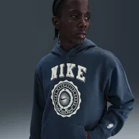 Nike Club мужские Pull-Over Fleece Толстовка с капюшоном синий