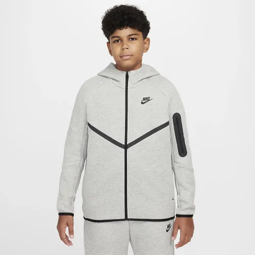 Nike Sportswear Tech Fleece Big дитячі Full-Zip Толстовка з капюшоном (Extended Size) колір сірий