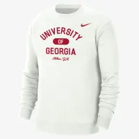 Georgia мужские Nike College Crew-Neck Top цвет белый