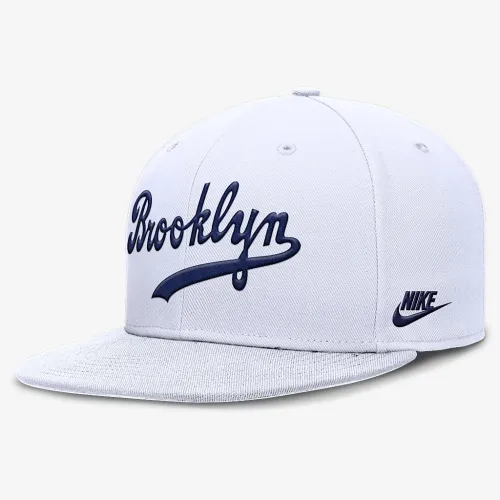 Brooklyn Dodgers Cooperstown True мужские Nike Dri-FIT MLB Fitted Hat цвет белый