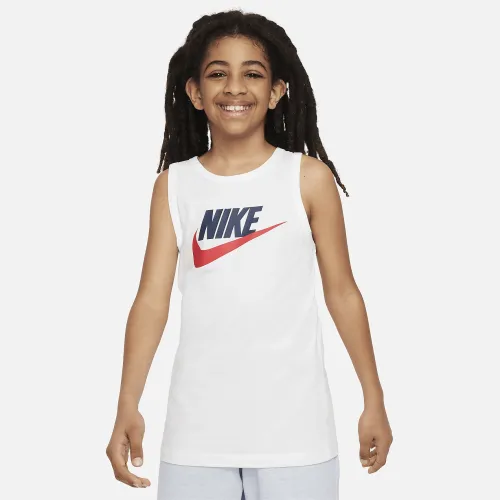 Nike Sportswear Essential Big дитячі Tank Top колір білий