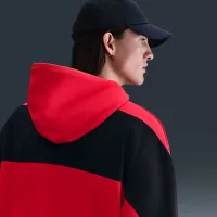 Nike Air мужские Fleece Pullover Толстовка с капюшоном цвет красный