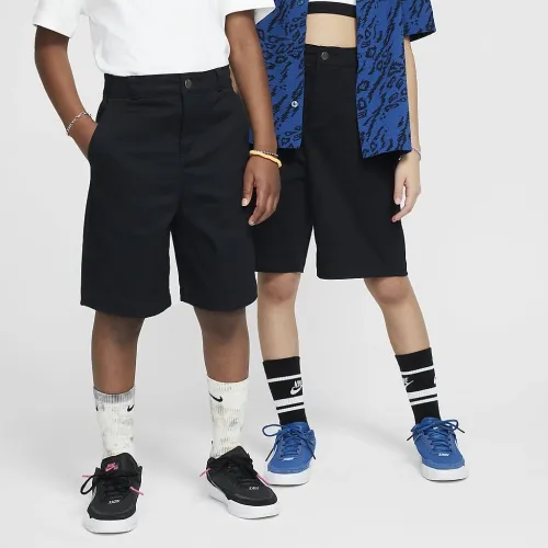 Nike SB Big дитячі Chino Skate шорти колір чорний