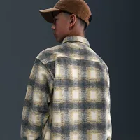 Nike SB Big детские Long-Sleeve Button Down Shirt цвет коричневый