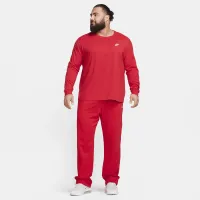 Nike Sportswear Club чоловічі Knit Open-Hem Pants колір червоний