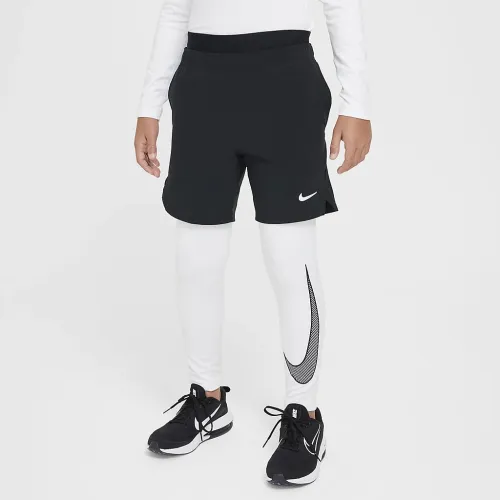Nike Pro Warm Big дитячі (для хлопчиків) Dri-FIT тренувальні Tights колір білий