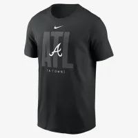 Atlanta Braves Fashion Local мужские Nike MLB футболка цвет черный
