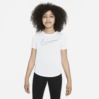 Nike One Big дитячі (Girls') Dri-FIT Short-Sleeve тренувальні Top колір білий