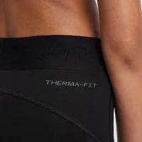 Nike Pro Girls' Therma-FIT Mid-Rise лосіни колір чорний