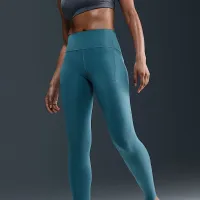 Nike Swift женская С высокой Талией 7/8 Running лосины с карманамисиний