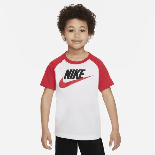 Nike Sportswear Futura Raglan Tee Little Kids' T-Shirt White