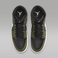 Nike Air Jordan 1 Mid чоловічі Кросівки колір чорний