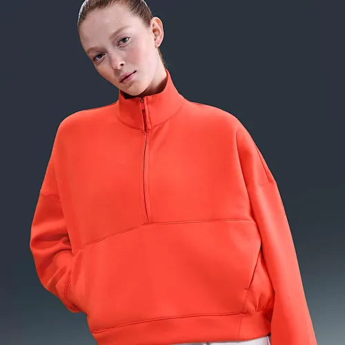 Nike 24.7 ImpossiblySoft жіноча Dri-FIT оверсайз 1/2-Zip Top колір червоний