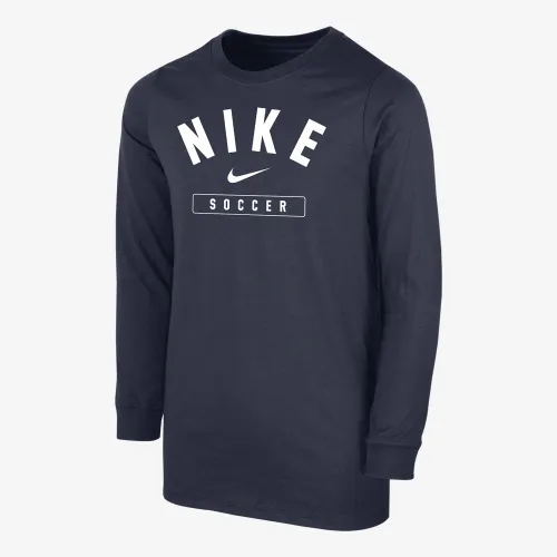 Nike Swoosh Big детские (для мальчиков) Soccer Long-Sleeve футболка синий