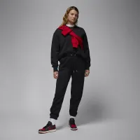 Nike Jordan Flight Fleece женская Crew-Neck свитшот цвет черный