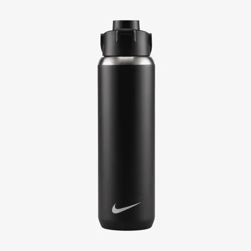 Nike Recharge Stainless Steel Chug Bottle (24 oz) колір чорний