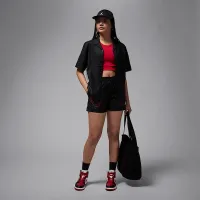 Nike Jordan жіноча Woven шорти колір чорний