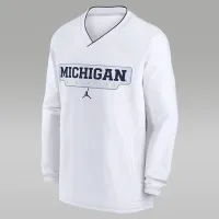 Michigan Wolverines Sideline чоловічі Nike College Long-Sleeve Вітровка колір білий