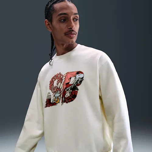 Nike SB Fleece Skate Crew колір білий