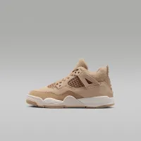 Nike Jordan 4 Retro Little детские Кроссовки цвет коричневый