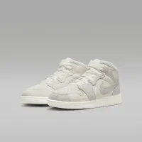 Nike Air Jordan 1 Mid SE Craft Big детские Кроссовки цвет коричневый