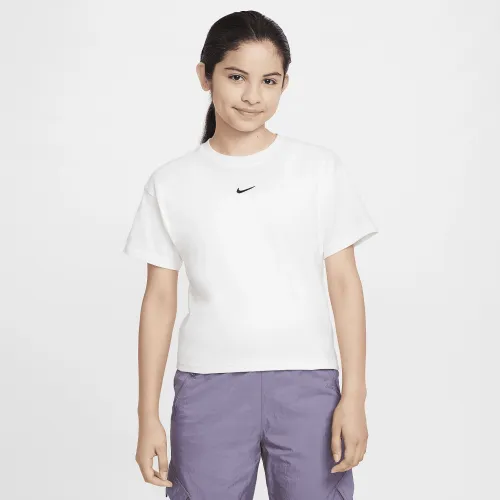 Nike Sportswear Essential Big детские (Girls') футболка цвет белый
