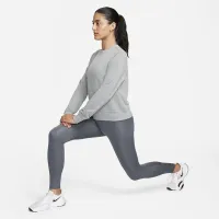 Nike Dri-FIT One жіноча Crew-Neck French Terry світшот колір сірий