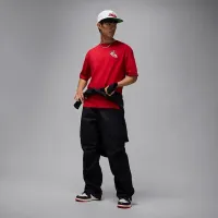 Nike Jordan AJ1 мужские футболка цвет красный