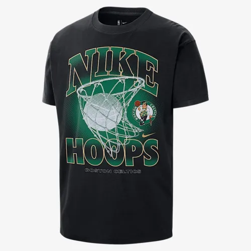 Boston Celtics Courtside мужские Nike NBA Max90 футболка цвет черный