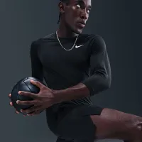 Nike чоловічі Dri-FIT 3/4-Sleeve Baseball Top колір чорний