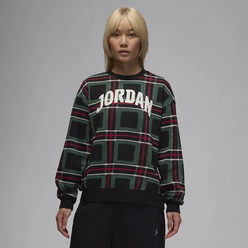 Nike Jordan Brooklyn Fleece жіноча Graphic Crew-Neck світшот колір зелений