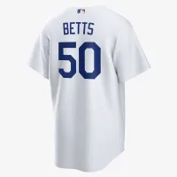 Mookie Betts Los Angeles Dodgers 2024 World Series мужские Nike MLB Replica Jersey цвет белый
