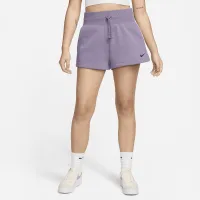Nike Sportswear Phoenix Fleece жіноча З високою талією Loose шорти колір фіолетовий