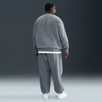 Nike Solo Swoosh мужские Fleece Crew цвет серый