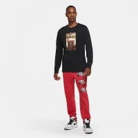 Nike Jordan Jumpman Chimney мужские Long-Sleeve футболка цвет черный